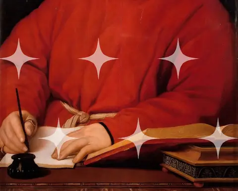Scribe in a Red Robe