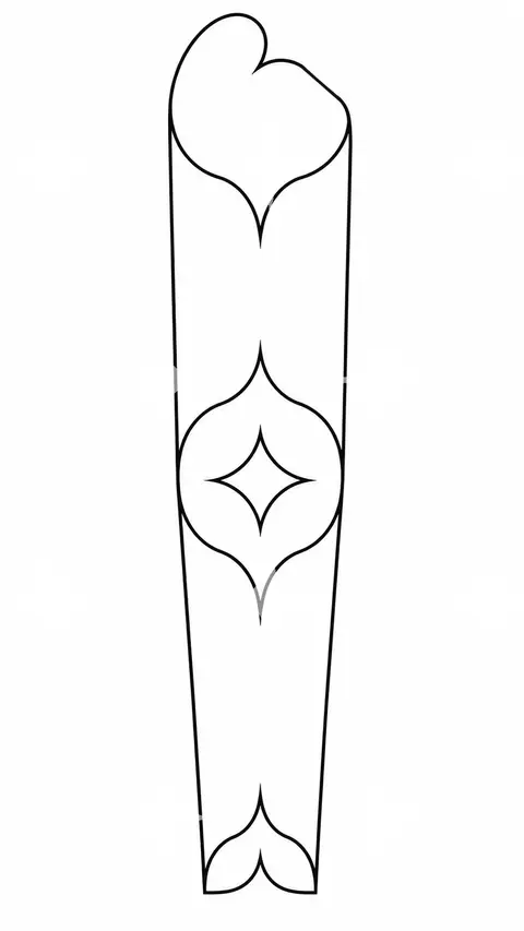 Elongated Ornament Panel