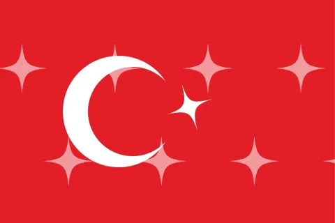 Crescent and Star, Red Field