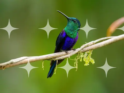 Crowned Woodnymph Hummingbird
