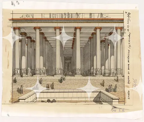 Rendered Portico Elevation