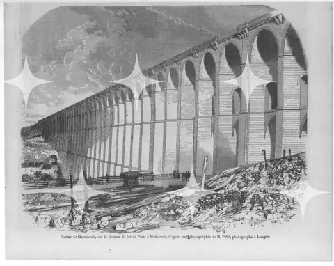 Stone Viaduct in Winter