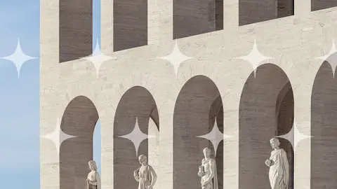 Palazzo della Civiltà Italiana, Arcade Detail