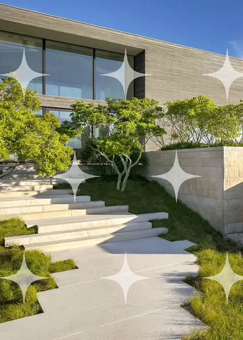 Stone Steps to a Glazed House