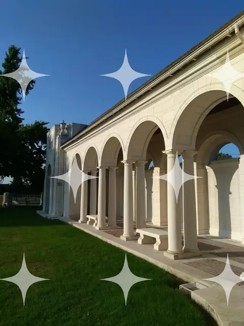 Arcaded Loggia and Lawn
