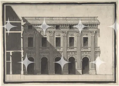 Palazzo Facade Elevation Study