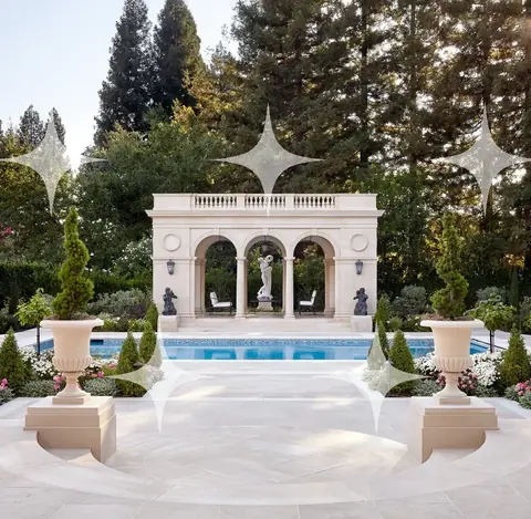 Pool Pavilion with Arches