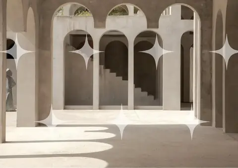 Concrete Arches and Stair