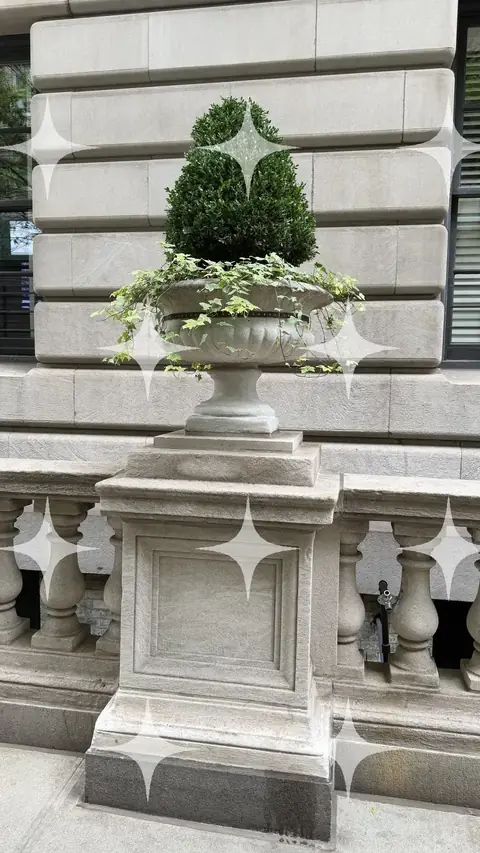Stone Urn on a Balustrade