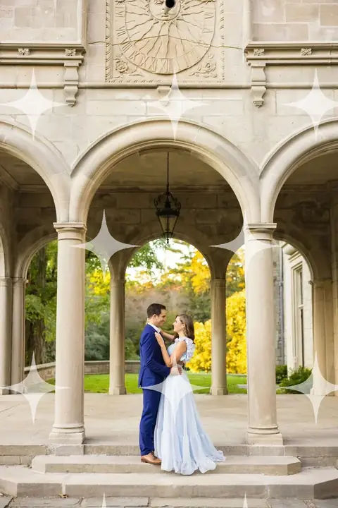 Couple Beneath a Renaissance Loggia