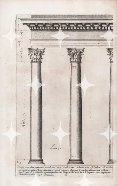Corinthian Columns, Drawing