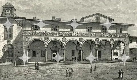 Frescoed Arcade Facade