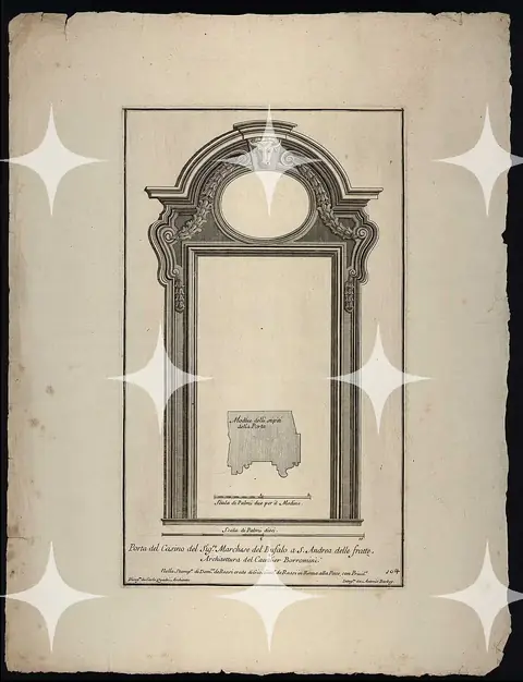 Baroque Doorcase Drawing