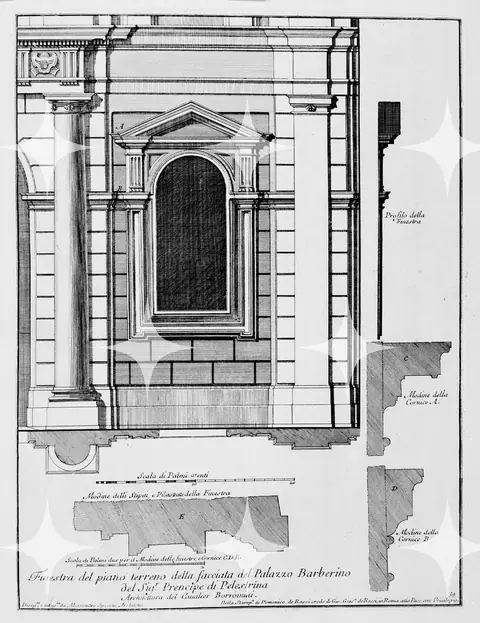 Palazzo Window Detail Plate