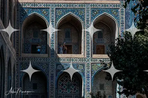 Tiled Facade with Figures