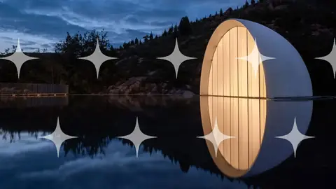 Ovoid Pavilion on Still Water
