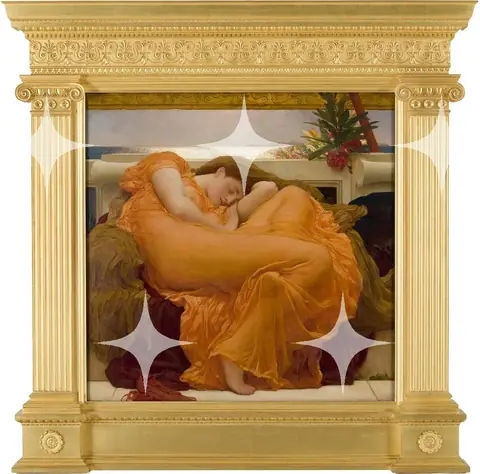 Frederic Leighton 'Flaming June', Framed