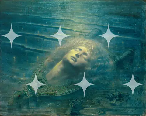 Jean Delville 'The Death of Orpheus' Print