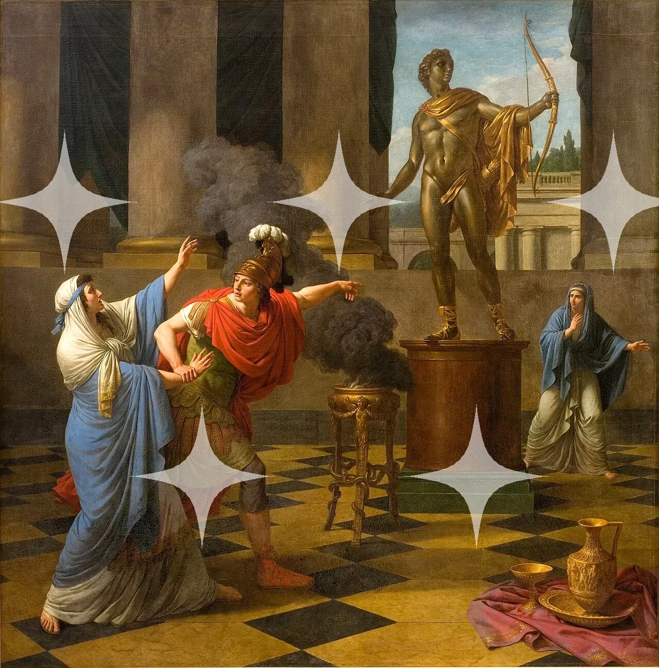 Louis Jean François Lagrenée 'Alexander Consulting the Oracle of Apollo' Print — photo 1