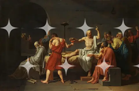 Jacques-Louis David "The Death of Socrates" Print
