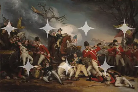 John Trumbull "The Death of General Mercer at Princeton" Print
