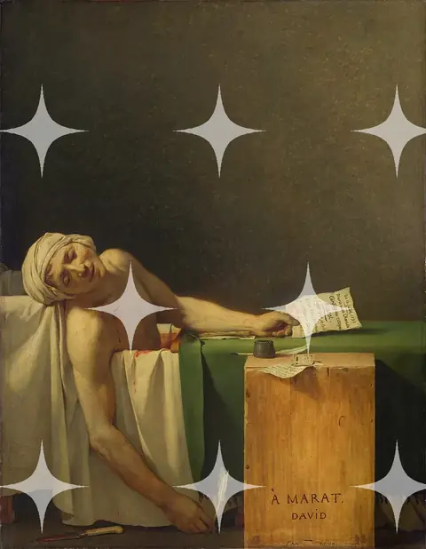 Jacques-Louis David "The Death of Marat" Print