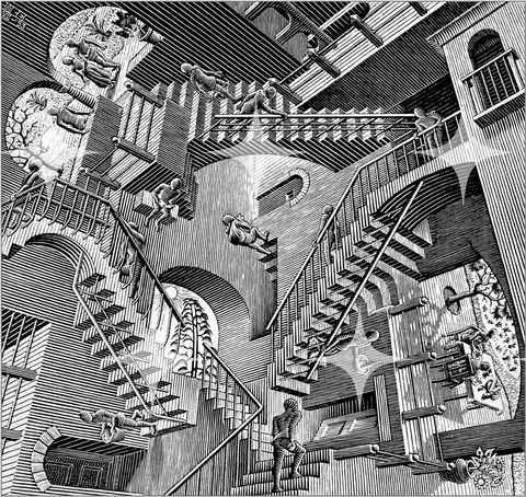 M.C. Escher "Relativity" Print
