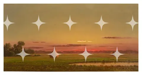 Golden Hour Marsh Landscape