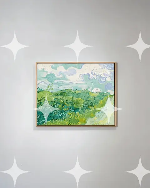 Van Gogh Wheatfield, Framed