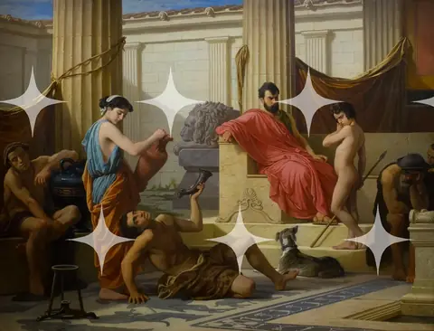 "L'Éducation à Sparte" Academic Painting Print