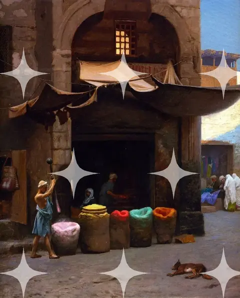 Orientalist Market Scene