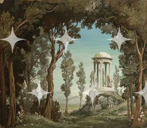 Arcadian Landscape with Temple