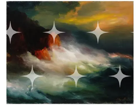 Storm Surf at Dusk, Oil on Canvas