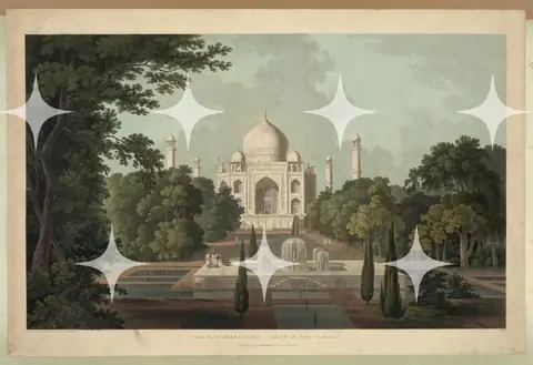 Thomas & William Daniell "The Taj Mahal, Agra" Print