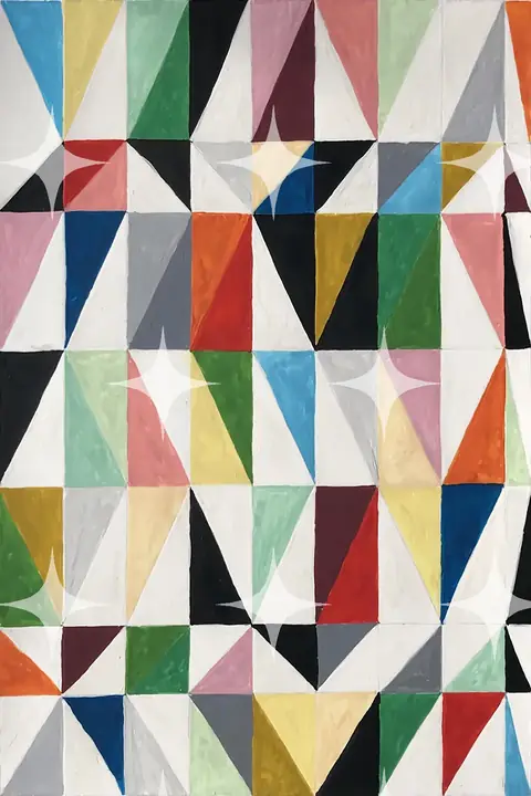 Muted Triangle Composition