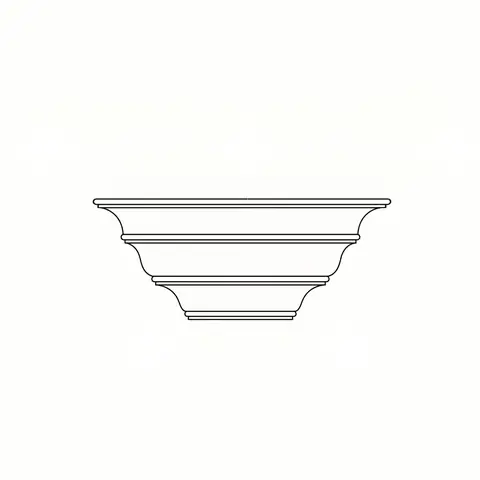 Vessel Profile, Technical Line Drawing
