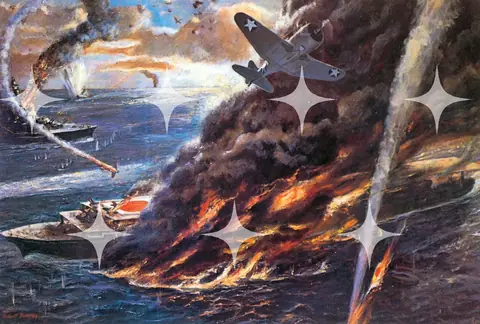 Carrier Under Air Attack