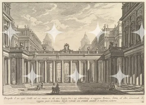 Basilica Colonnade, Engraving