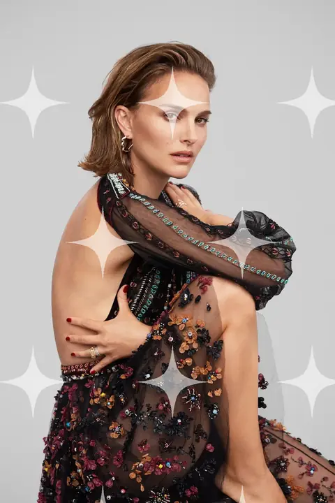 Editorial Portrait, Embellished Tulle