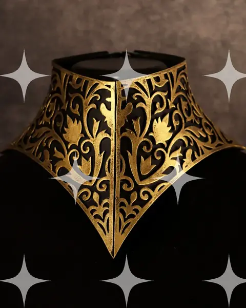 Gilded Filigree Statement Collar