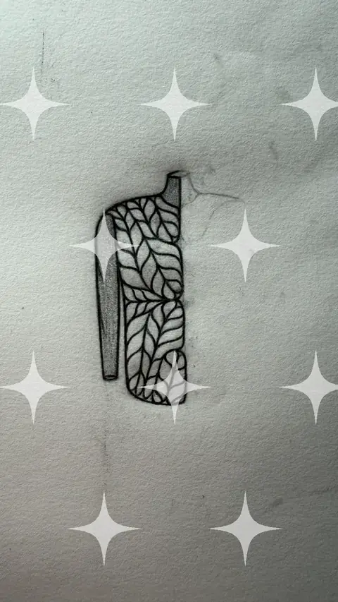 Garment Design Sketch, Knit Texture