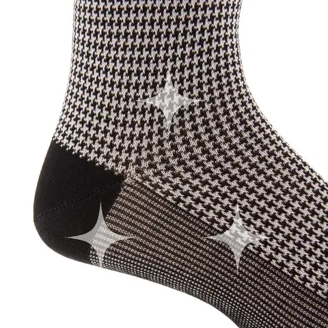Houndstooth Cotton Socks