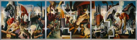 Industrial Mural Triptych