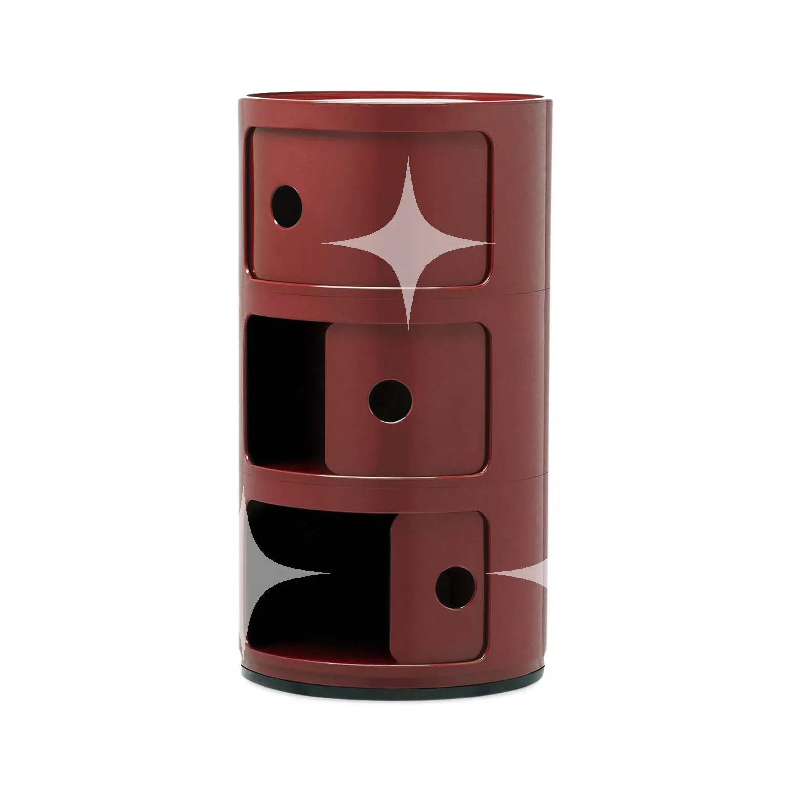 Kartell Componibili 3-Element Storage Unit in Red — photo 2