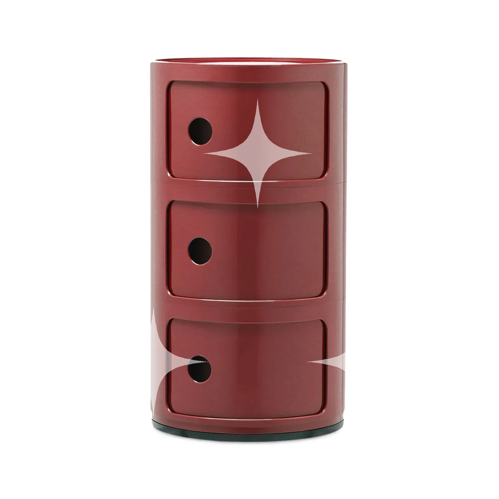 Kartell Componibili 3-Element Storage Unit in Red — photo 3