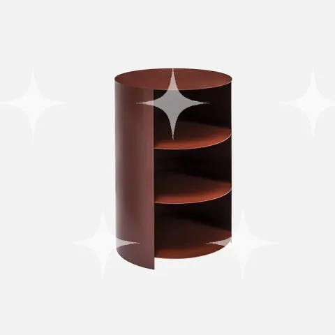 Hem Hide Pedestal, Red Brown