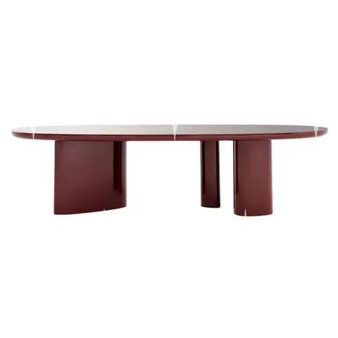 HC28 Cosmo-Style Oval Lacquered Coffee Table