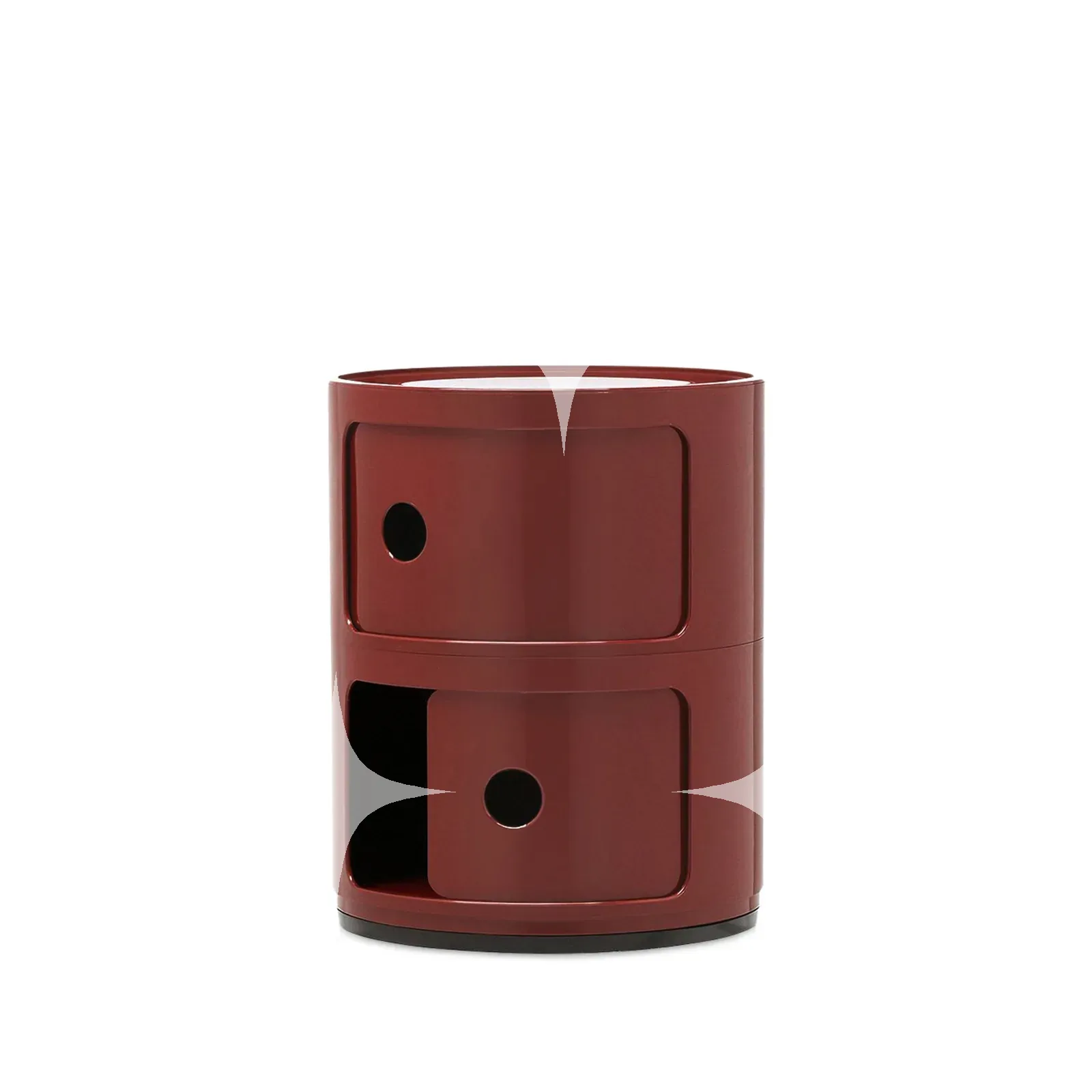 Kartell Componibili 2-Element Storage Unit in Burgundy — photo 3