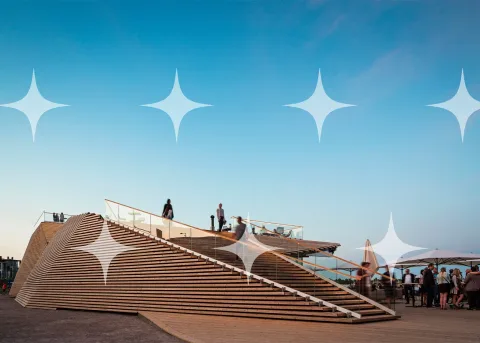 Timber Amphitheatre by the Sea