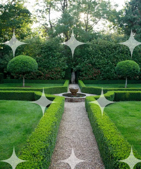 Box Parterre with a Fountain